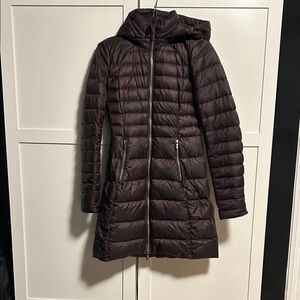 Lululemon Athletica Dark Brown Puffer Coat